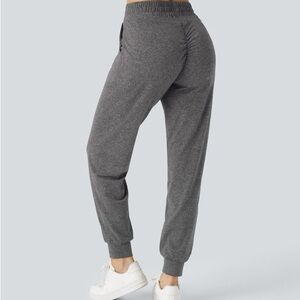 Halara Washed Ruched Sweatpants - Grey